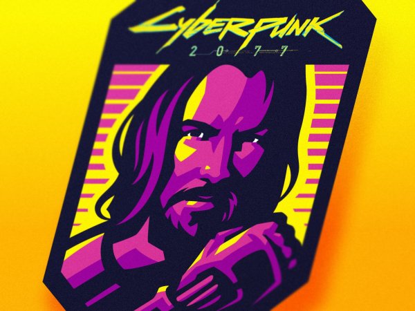 Наклейка Samurai Cyberpunk 2077