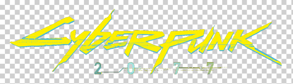 Киберпанк надпись без фона