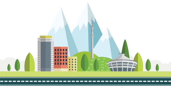 Казахстан Алматы вектор