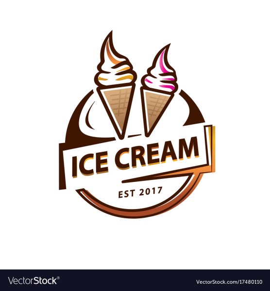 Логотип мягкого мороженого