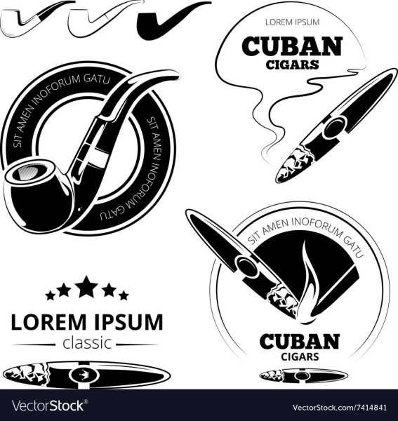 Эмблема сигары табак