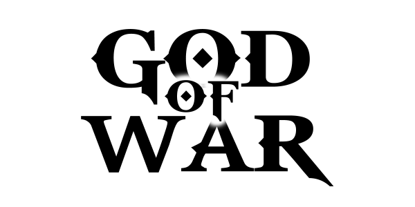 God of War надпись без фона