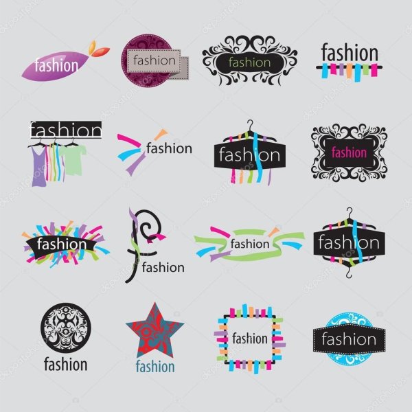 Модные стильные логотипы