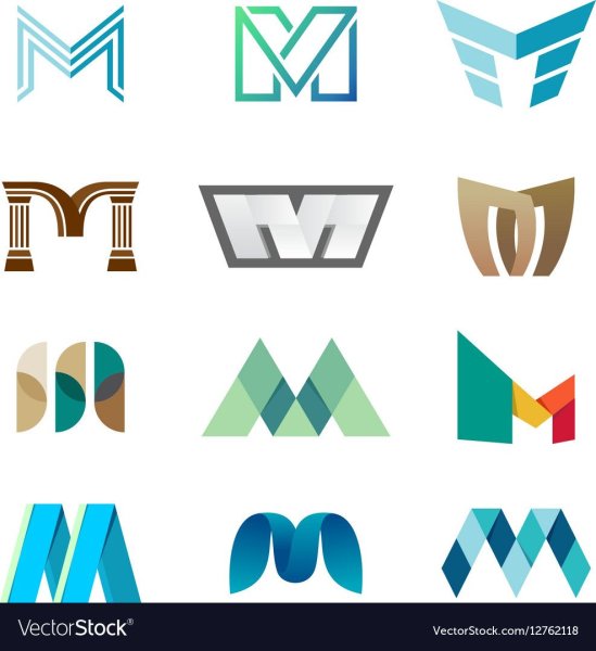 Логотип с буквой м
