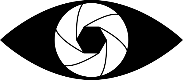 Стилизованный объектив фотоаппарата