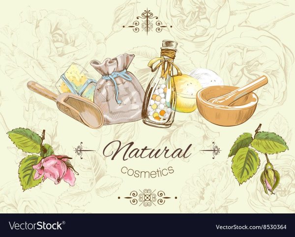 Натуральная косметика рисунок