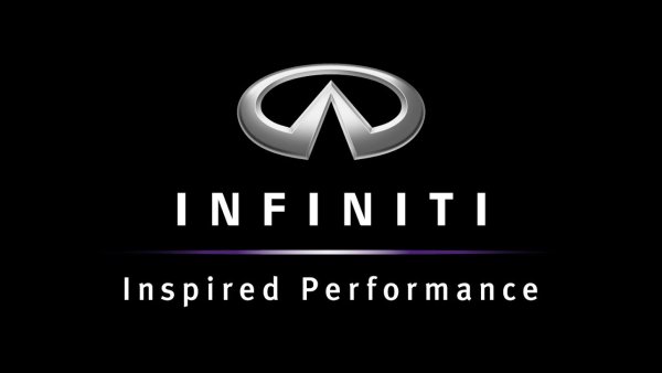 Infiniti логотип на черном фоне