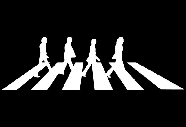 Битлз Эбби роад силуэт