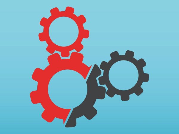 Стилизованная шестерня