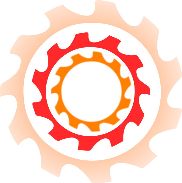 Шестеренки на прозрачном фоне