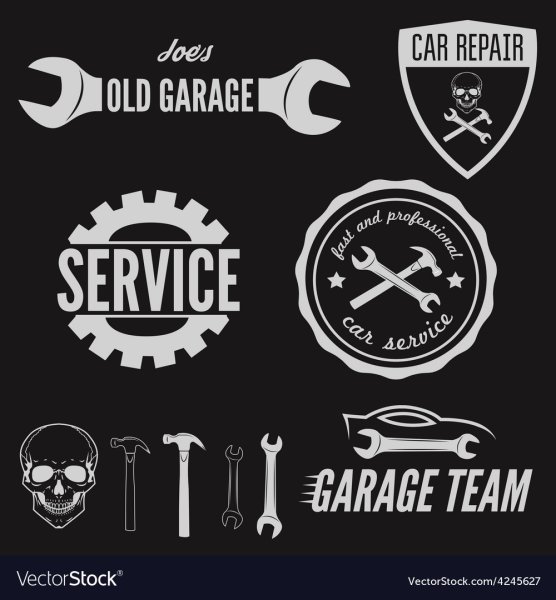 Векторный логотип автосервис