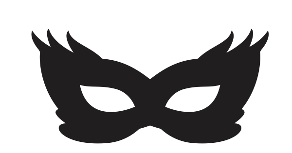 Карнавальная маска силуэт