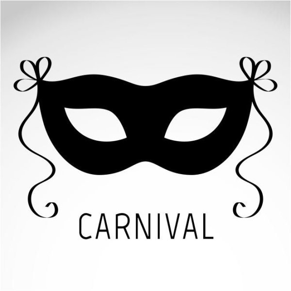 Маска карнавал силуэт