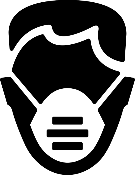 Защитная маска значок