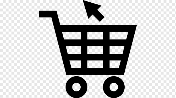 Тележка с продуктами пиктограмма