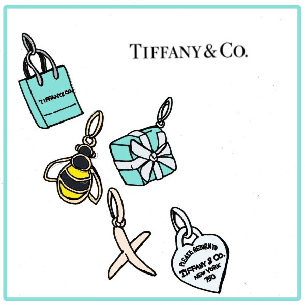 Логотип Tiffany на белом фоне