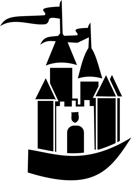 Замок силуэт