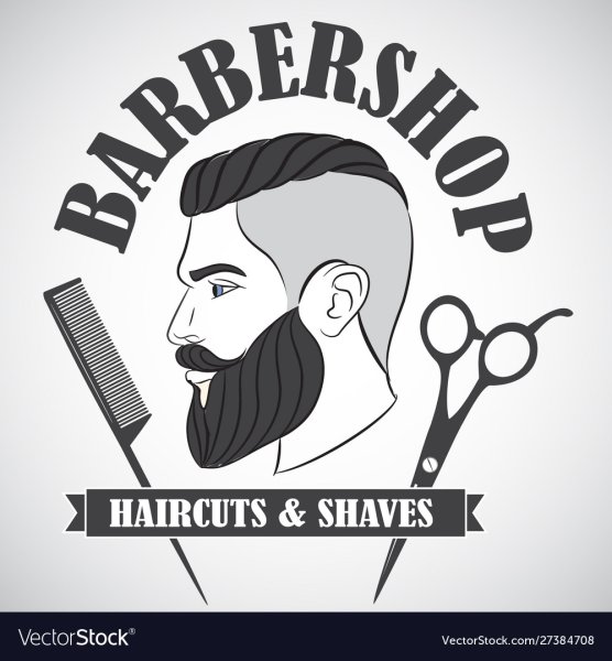 Эскиз логотипа для барбершоп