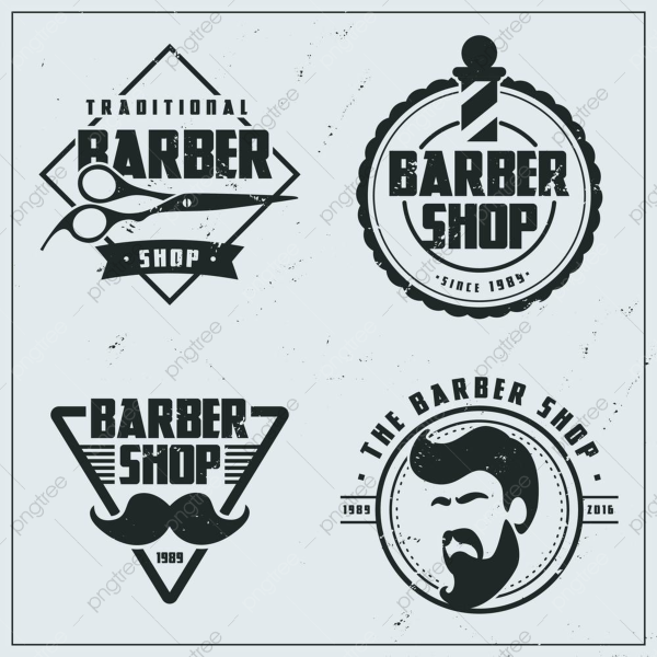 Barbershop круглый логотип