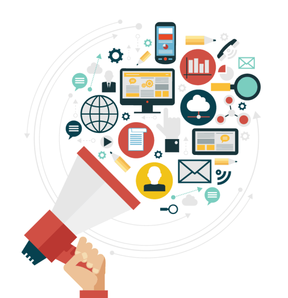 Маркетинг на прозрачном фоне