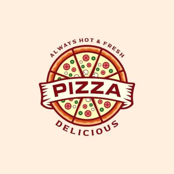 Логотип кафе пицца