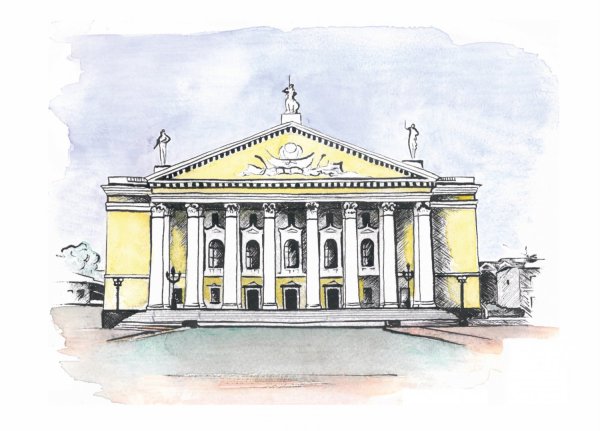 Драматический театр Нижний Тагил рисунок