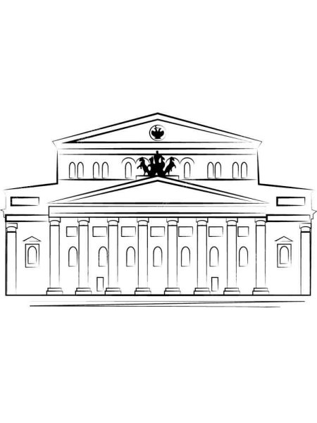 Большой театр в Москве вектор