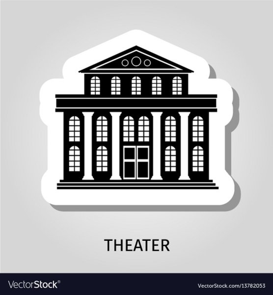 Театр здание вектор