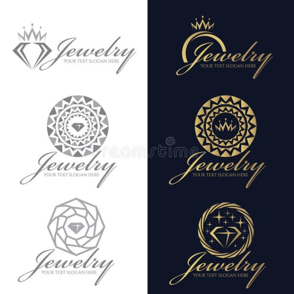 Стиль ювелирных изделий логотипы