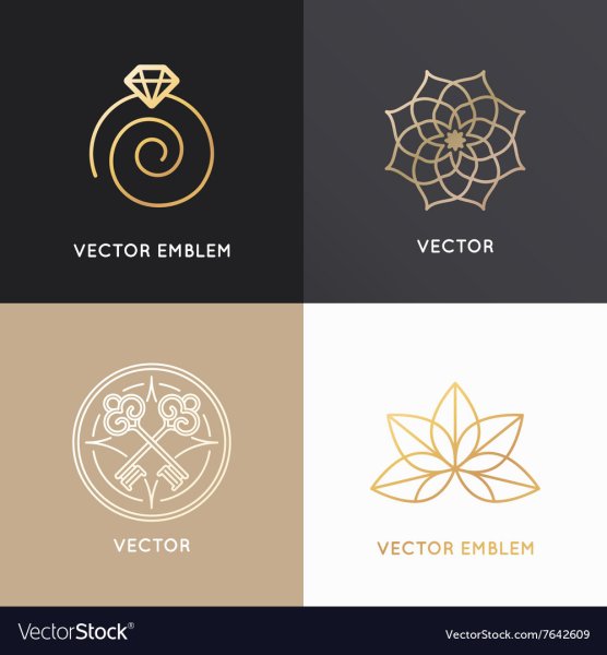 Логотипы ювелирных магазинов вектор