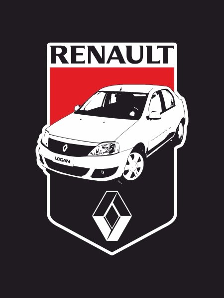 Наклейки Рено