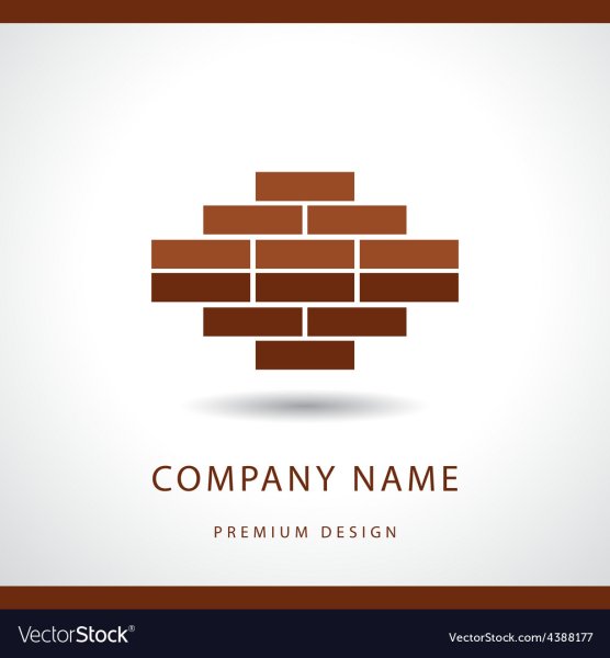 Логотип с из кирпичиков