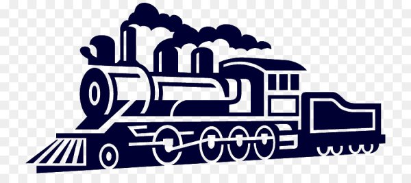 Паровоз силуэт