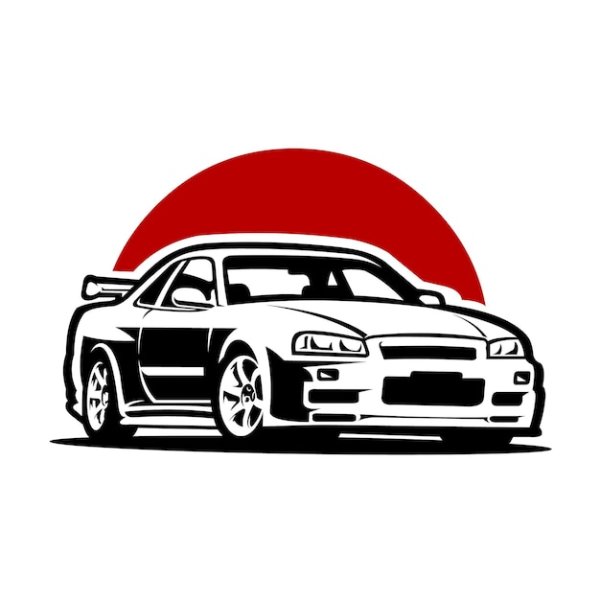 Японские машины вектор