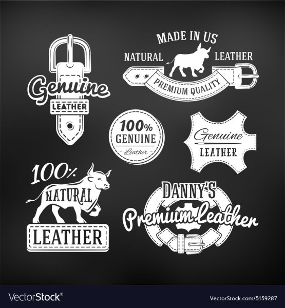 Логотипы векторные для изделий из кожи