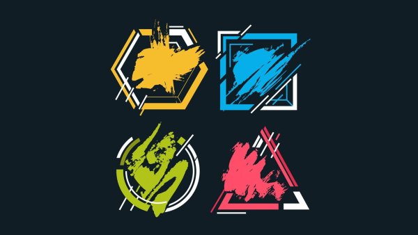 Форма для логотипа креативный