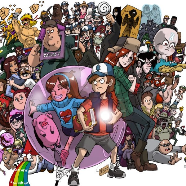 Gravity Falls надпись