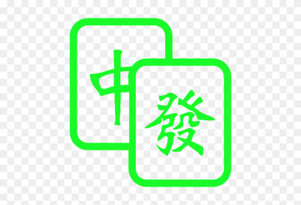 Маджонг на белом фоне