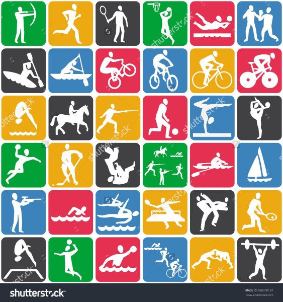Пиктограммы летних видов спорта для дошкольников в картинках
