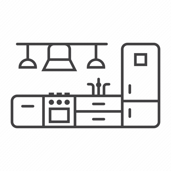 Кухонный гарнитур силуэт