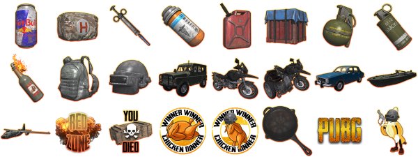 Стикеры ПАБГ мобайл