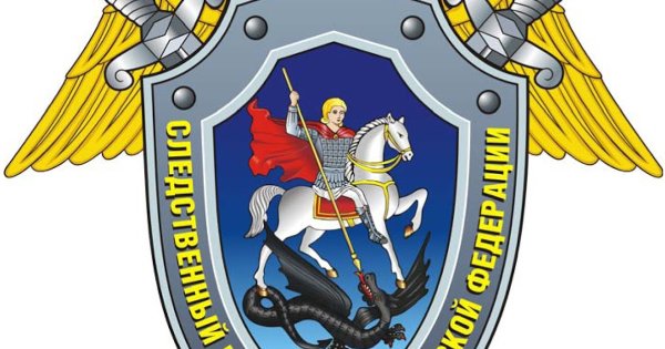 Следственный комитет эмблема на фоне флага