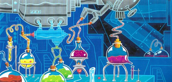 Лаборатория мультяшная