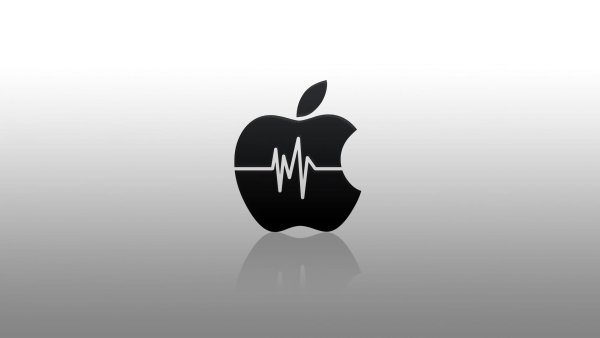 Прикольный логотип Apple