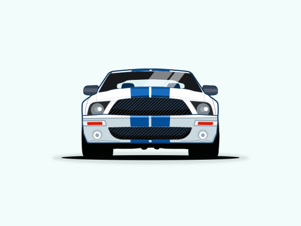 Mustang car vector