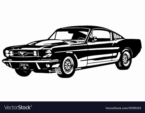 Форд Мустанг 1967 вектор