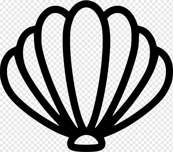 Ракушка силуэт