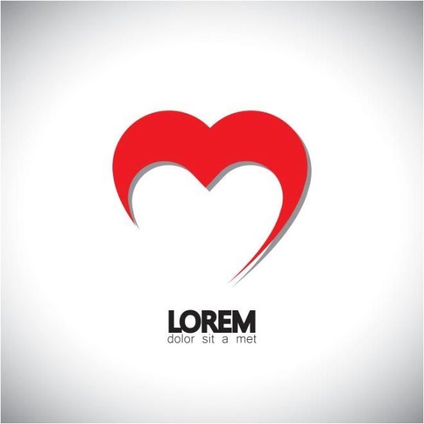 Красивые логотипы с сердцем
