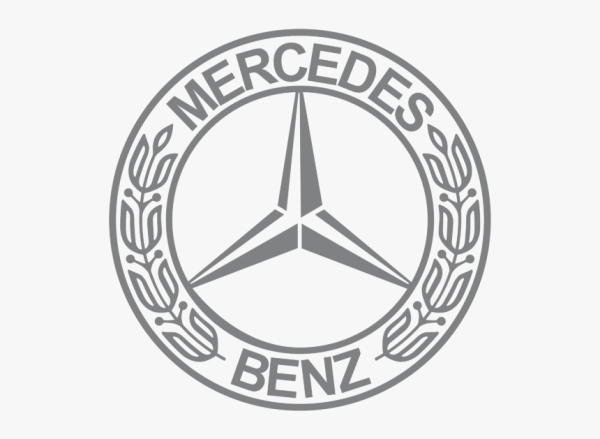 Значок Мерседес АМГ на белом фоне