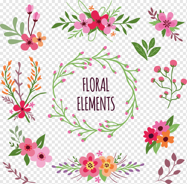 Цветочные элементы вектор